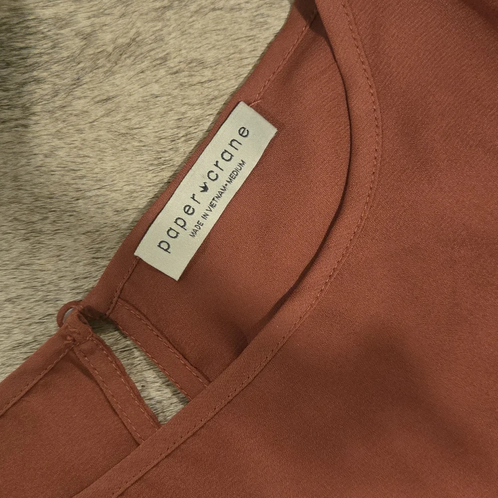 Paper Crane Terracotta Top - Picture 2 of 2